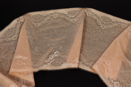 Stretch lace in peach color 1mb