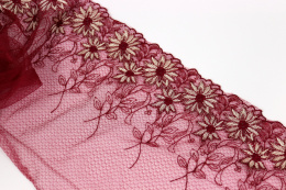 Red olor lace on tulle 1mb