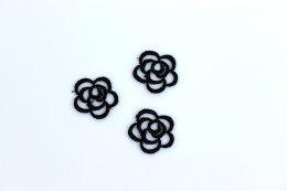 Mini applique guipure flowers 3pcs.