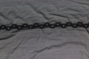 Czarny haft mocno elastyczny, miękki 1mb