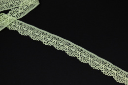 Narrow stretch lace on lime color 1mb