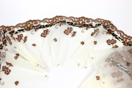 Stretch lace on tulle in floral pattern 1mb