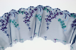 Granatowy stabilny haft na tiulu 0,5mb