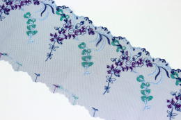 Granatowy stabilny haft na tiulu 0,5mb