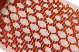 Miedziany haft, stabilny tiul 0,5mb