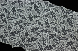 Miękki elastyczny haft na tiulu, kolor mięta 0,5mb