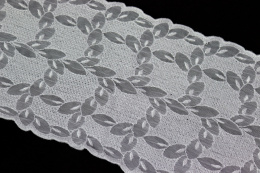 Perłowy miękki elastyczny haft na tiulu 0,5mb