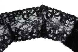 Cute black embroidery lace on tulle 1mb