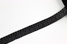 Narrow lace in black color 1mb