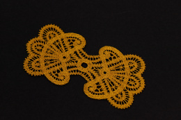 Złote gipiurowe aplikacje, naszywki 2szt.