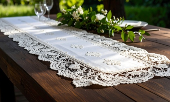Koronka w wystroju stołu – jak zrobić bieżnik lub podkładki? Poradnik dla początkujących