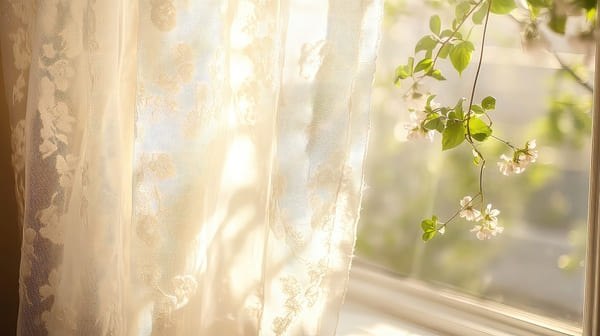 koronkowa firana a pory roku